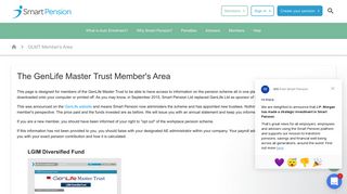 GenLife Master Trust Member's Area - Smart Pension