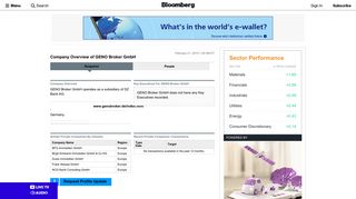GENO Broker GmbH: Private Company Information - Bloomberg