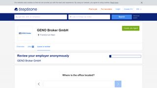 Ratings for GENO Broker GmbH | StepStone.