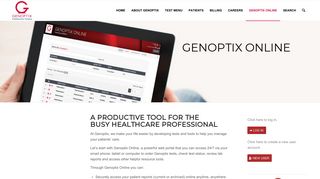 GENOPTIX ONLINE - Genoptix.com