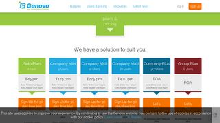 Plans & Pricing • Genovo | Your Suitability Report Solution | Genovo