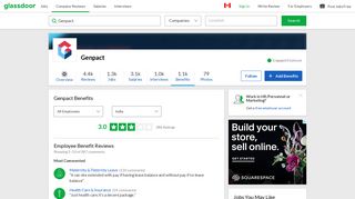 Genpact Employee Benefits and Perks | Glassdoor.ca