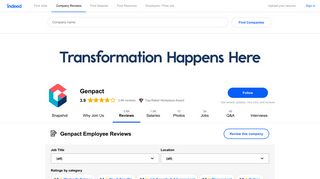 Working at Genpact: 921 Reviews about Pay & Benefits | Indeed.com
