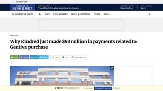 Why Kindred just made $93 million in payments related to Gentiva deal