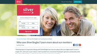 Who uses SilverSingles? About our members