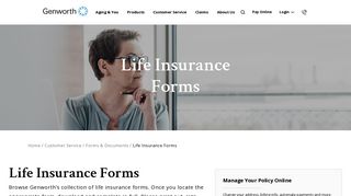 Life Insurance Forms | Genworth