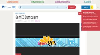 GenYES Curriculum - FUSE - Department of Education & Training