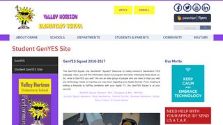 Student GenYES Site - Crane Schools