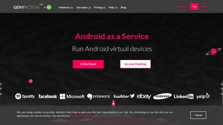 Genymotion Android Emulator | Cloud-based Android virtual devices ...