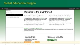 the GEO (Global Education Oregon) - University of Oregon