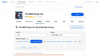 Working at The GEO Group, Inc.: 317 Reviews about Pay & Benefits ...