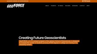 GeoFORCE | Jackson School of Geosciences | The University of ...