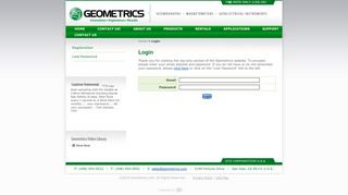 Login | Geometrics.com