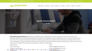 Agents Representatives | George Brown College