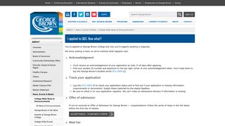 I applied to GBC. Now what? - George Brown College