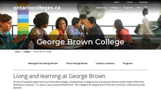 Apply to George Brown College Programs at ontariocolleges.ca ...