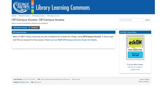 Off-Campus Access - Research Guides - George Brown College