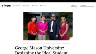 George Mason University: Designing the Ideal ... - E-Learn Magazine
