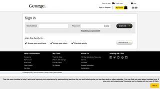 Sign in to view order history - George - Asda.com