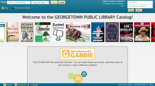 Catalog — GEORGETOWN PUBLIC LIBRARY