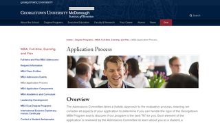 Application Process | McDonough School of Business | Georgetown ...