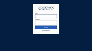 Georgetown University: Single Signon