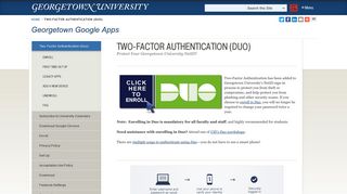 Two-Factor Authentication (Duo) | Georgetown Google Apps ...