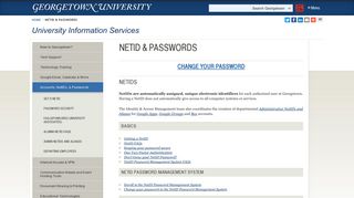 NetID & Passwords | University Information Services | Georgetown ...