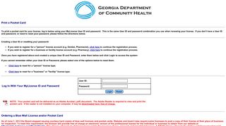 Georgia Department of Community Health