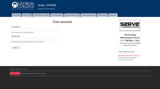 User account | Unify / PAWS