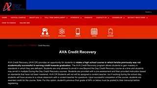 Credit Recovery / Credit Recovery - Atlanta Public Schools