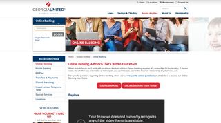Online Credit Union Banking Services | Georgia United Credit Union