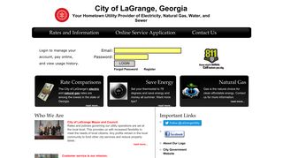 City of LaGrange Georgia Utilities Account Login