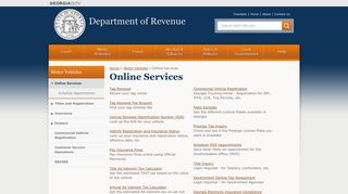 Online Services - Department of Revenue - Georgia.gov