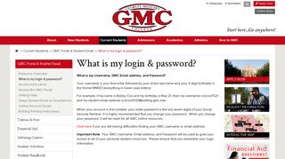 What is my login & password? - GMC Portal & Student Email - Georgia ...