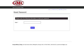Forgot your password? - Georgia Military College