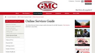 Online Services Guide - GMC Portal & Student Email - Georgia Military ...