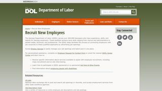 Recruit New Employees - Department of Labor - Georgia.gov