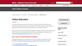 Online Education - Valdosta State University