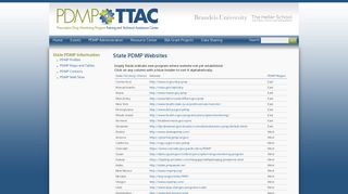 State PDMP Websites | The PDMP Training and Technical Assistance ...