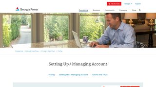 Setting Up / Managing Account - Georgia Power