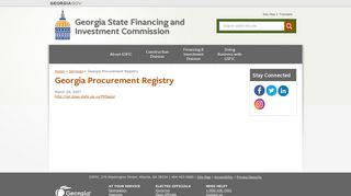 Georgia Procurement Registry | Georgia State Financing and ...