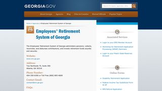 Employees' Retirement System of Georgia | Georgia.gov