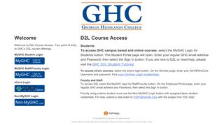Georgia Highlands College Online Courses
