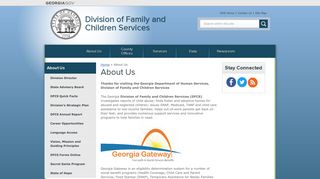 About Us - Division of Family and Children Services - Georgia.gov