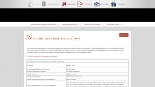 online licensure applications - Georgia Secretary of State