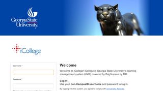 Georgia State Online Courses - iCollege