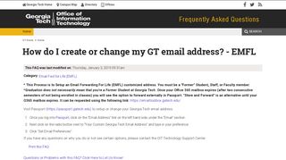 How do I create or change my GT email address? - OIT FAQ - Georgia ...