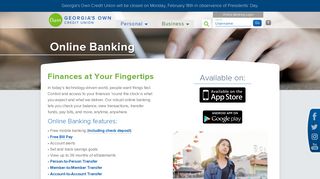 Online Banking - Georgia's Own Credit Union