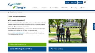 Guide for New Students - Georgian College